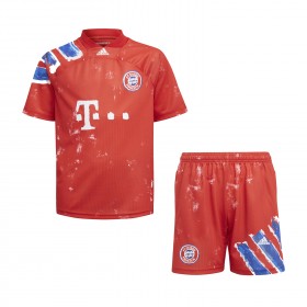 Fotbalový Dres FC Bayern Mnichov Human Race Dětské 2020/21 Krátký Rukáv